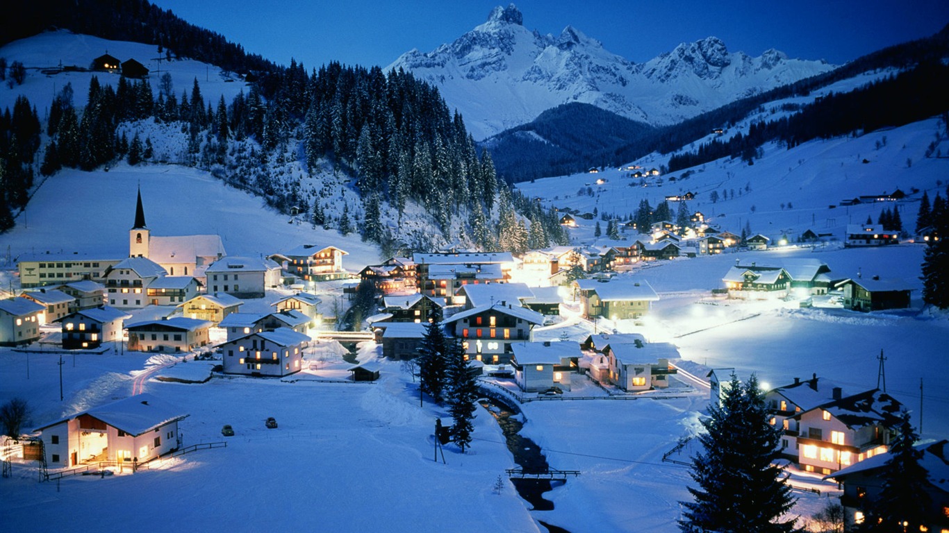 beaux paysages de l'Autriche d'écran #12 - 1366x768