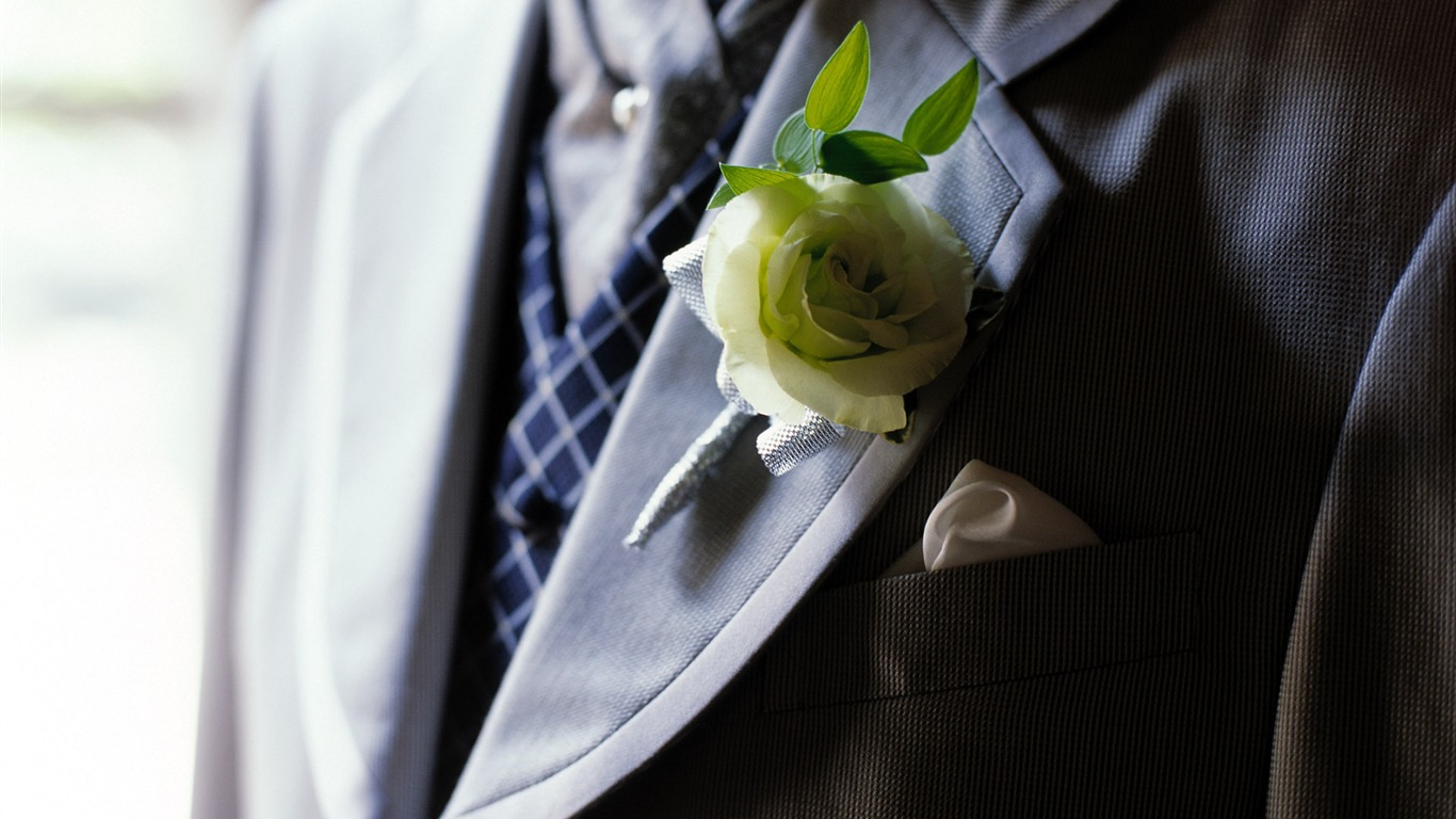 Свадебный цветок обручальное кольцо, обои (1) #7 - 1366x768