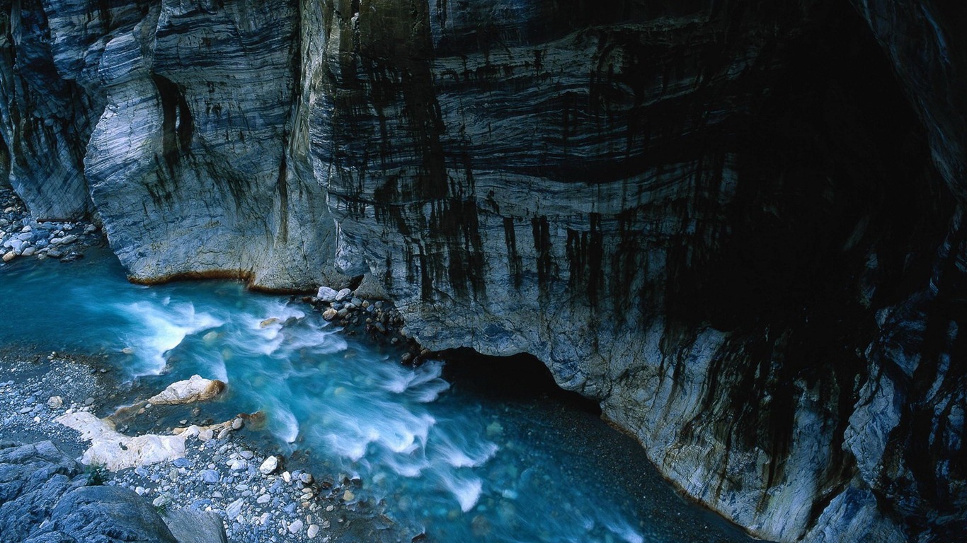 港湾风光宽屏壁纸10 - 1366x768