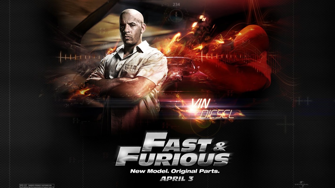 Fast and the Furious 4 Wallpaper #3 - 1366x768