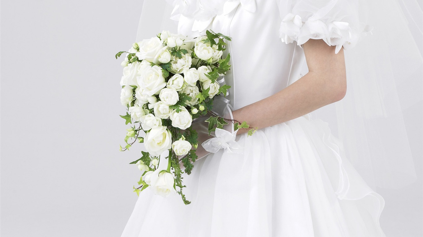 Свадебный цветок обручальное кольцо, обои (2) #16 - 1366x768