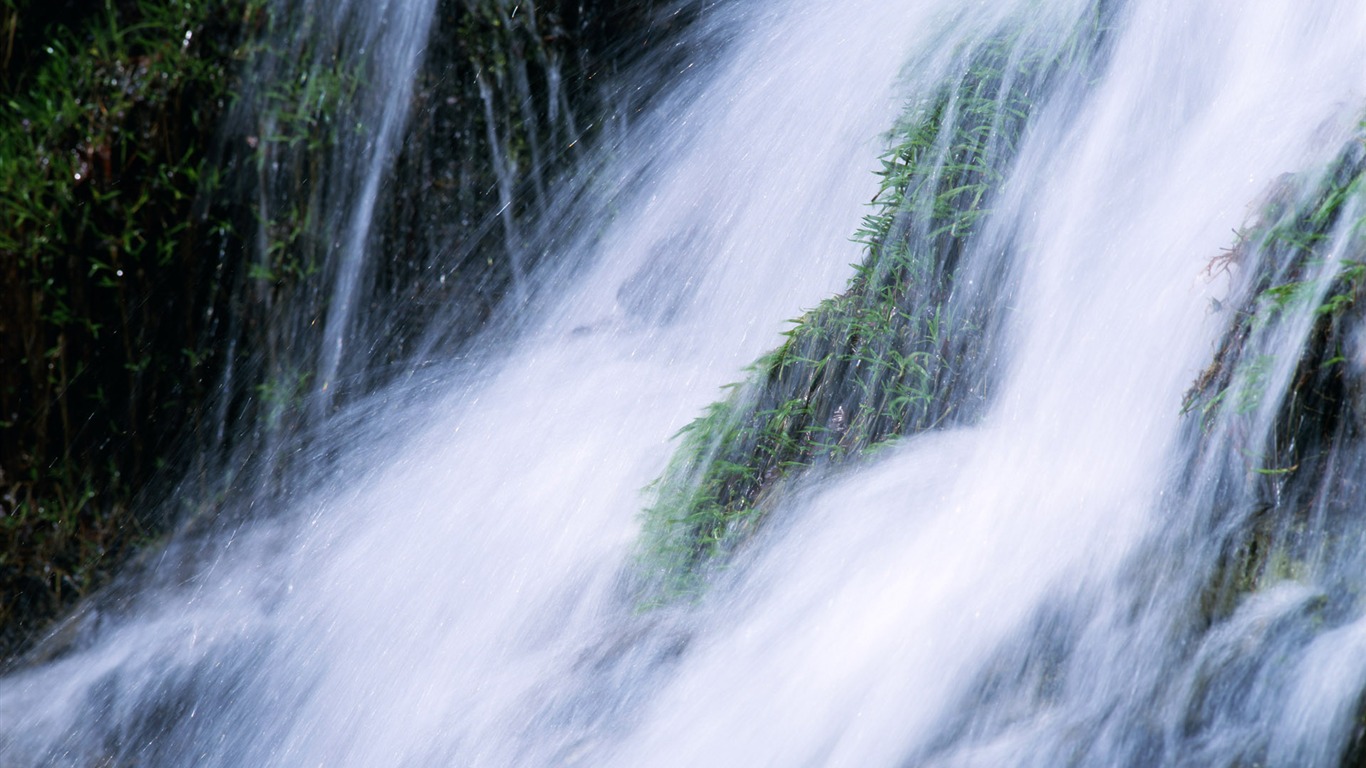 Waterfall flux HD Wallpapers #9 - 1366x768