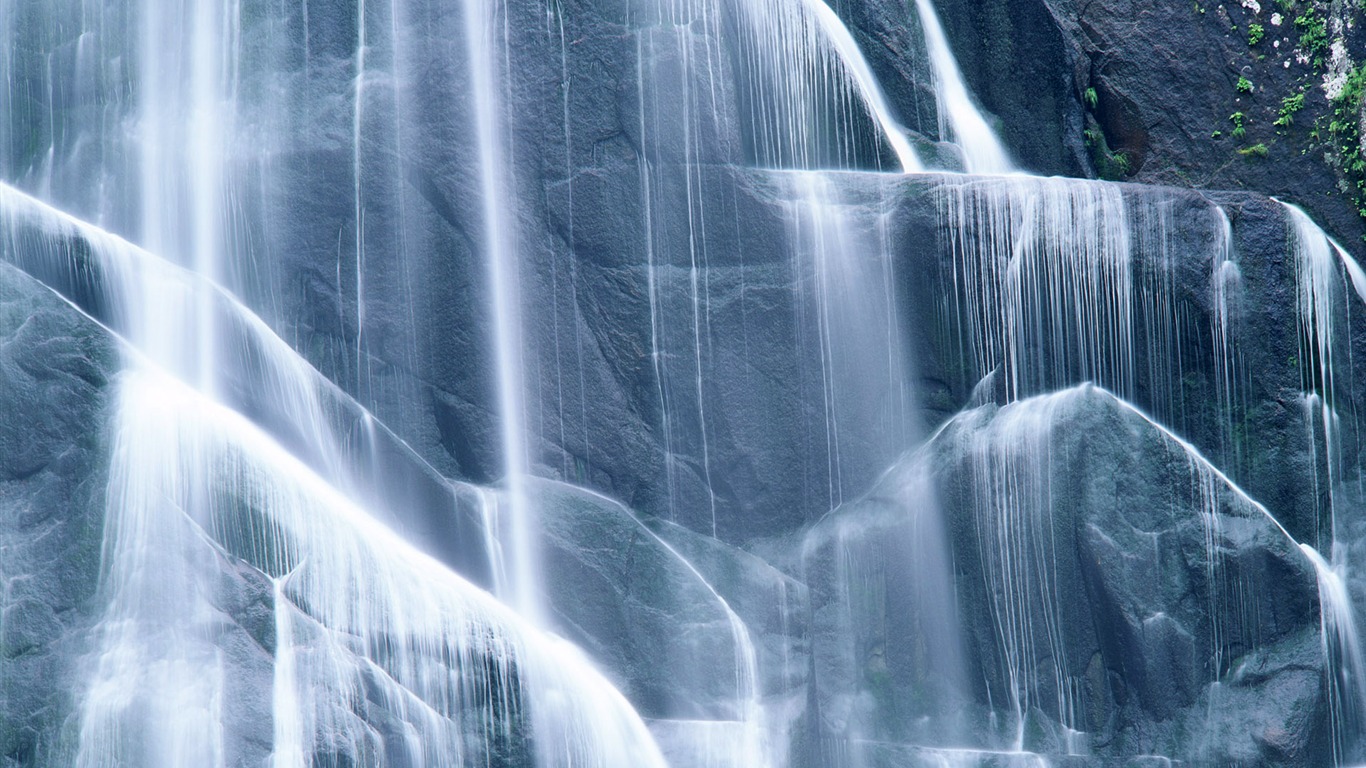 Waterfall streams HD Wallpapers #11 - 1366x768