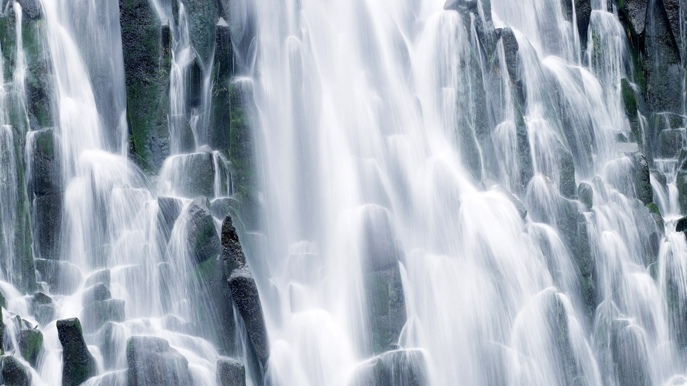 Waterfall streams HD Wallpapers #14 - 1366x768