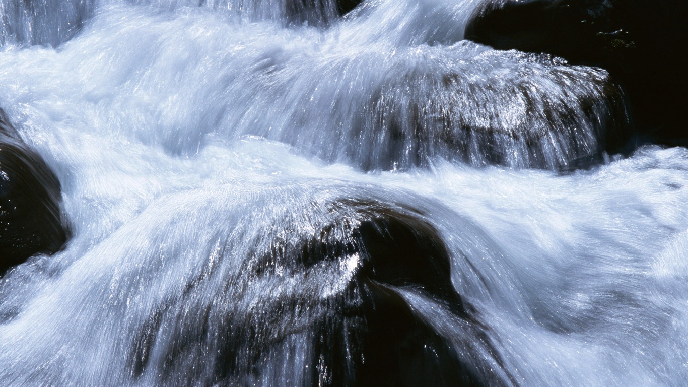 Waterfall flux HD Wallpapers #16 - 1366x768