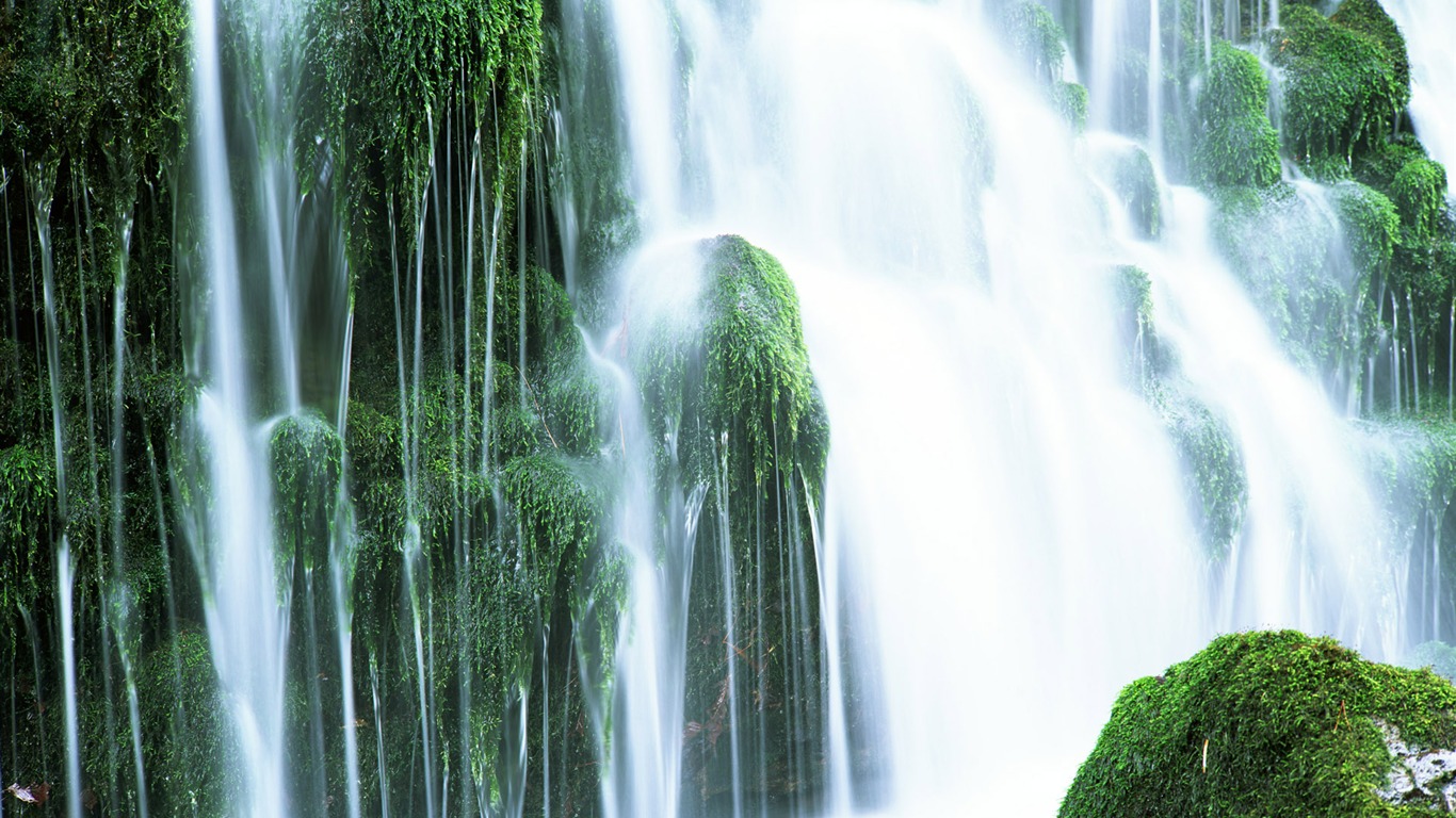 Waterfall flux HD Wallpapers #28 - 1366x768