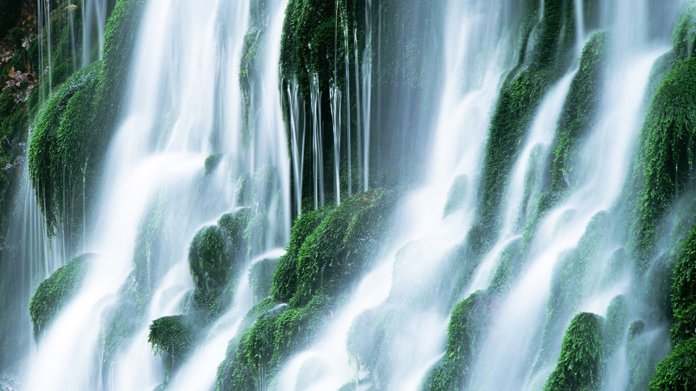 Waterfall flux HD Wallpapers #29 - 1366x768