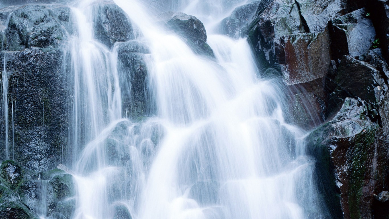 Waterfall flux HD Wallpapers #30 - 1366x768