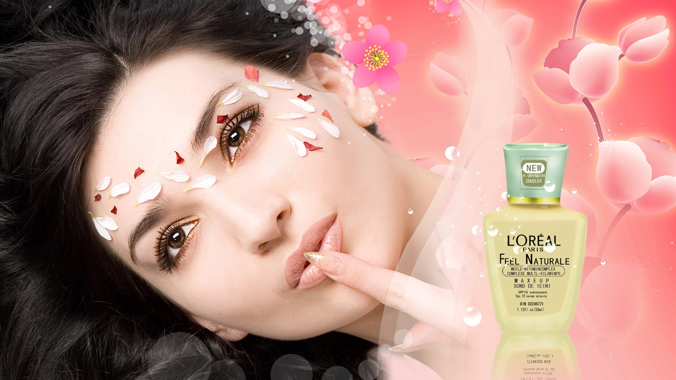 Cosmetics Advertising Wallpaper Album (5) #10 - 1366x768