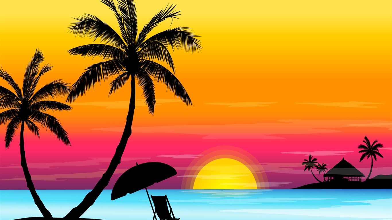 Vector Scenery Collection Bilder (2) #8 - 1366x768