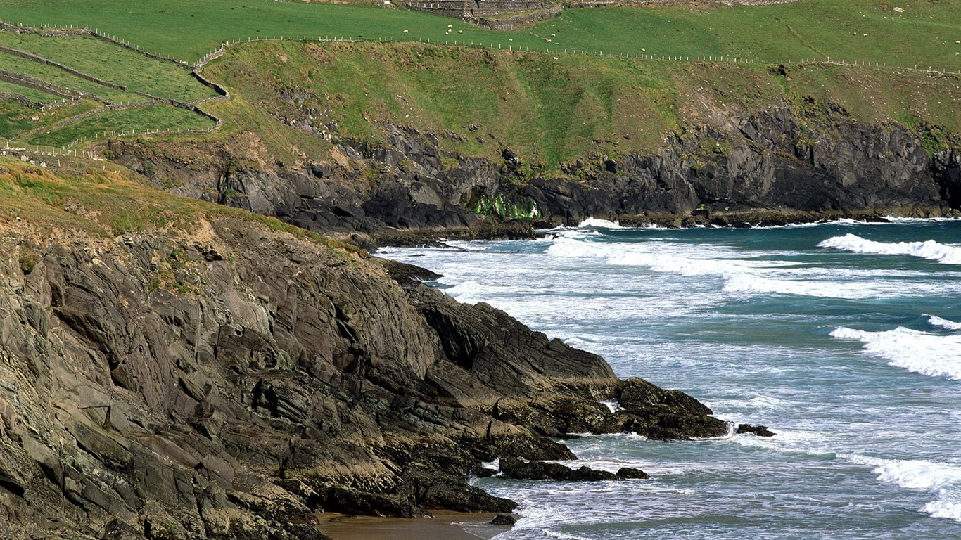 paysage mondial de l'Irlande d'écran #8 - 1366x768