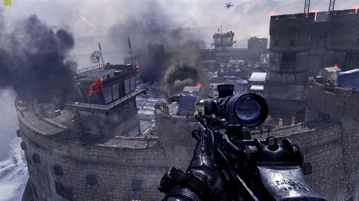 Call Of Duty 6: Modern Warfare 2 HD обои (2) #17 - 1366x768