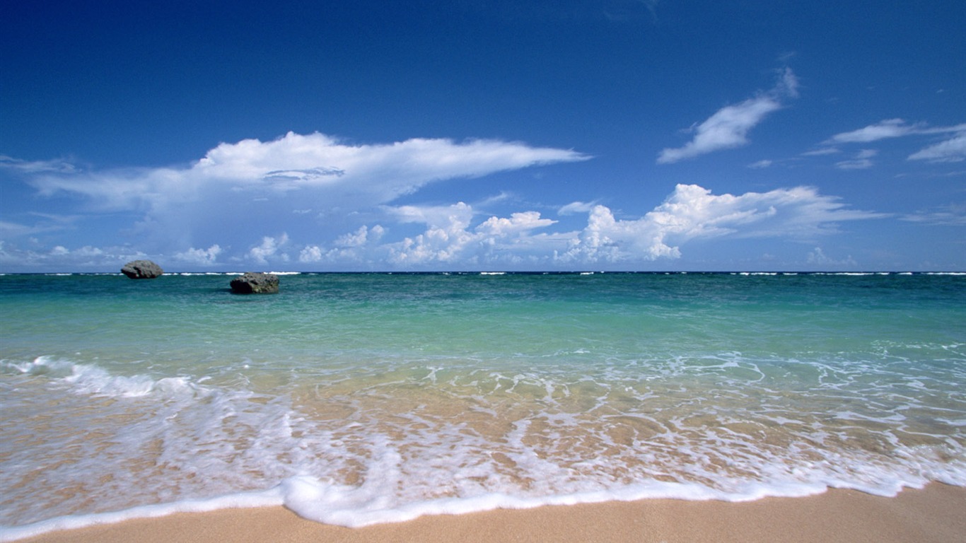 Beach scenery wallpaper albums #11 - 1366x768