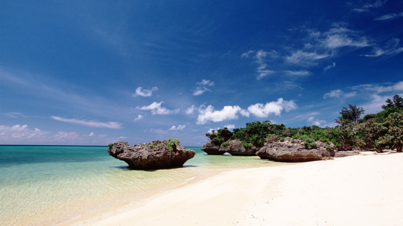 Beach scenery wallpaper albums #15 - 1366x768