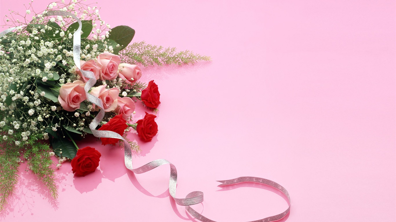 Wedding Flowers items wallpapers (2) #4 - 1366x768