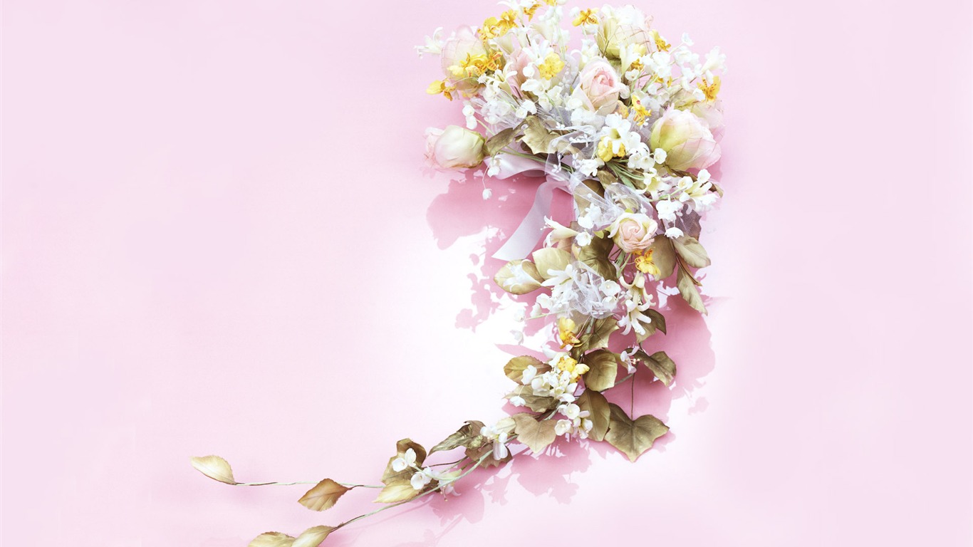 결혼식 꽃 항목 월페이퍼 (2) #6 - 1366x768