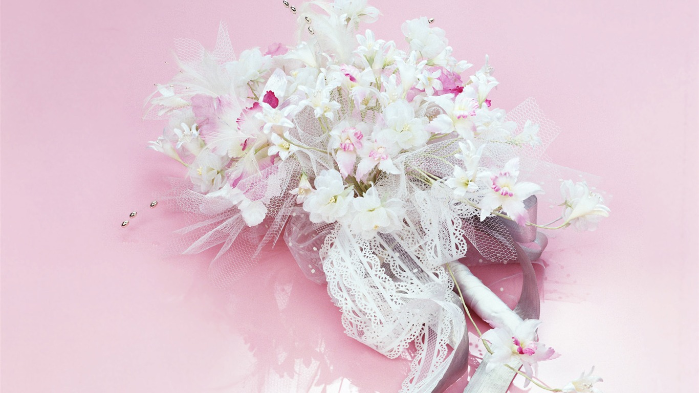 결혼식 꽃 항목 월페이퍼 (2) #20 - 1366x768