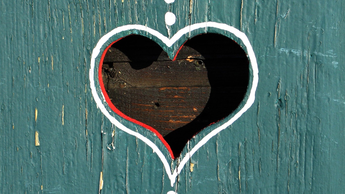 Love heart wallpaper album (3) #12 - 1366x768
