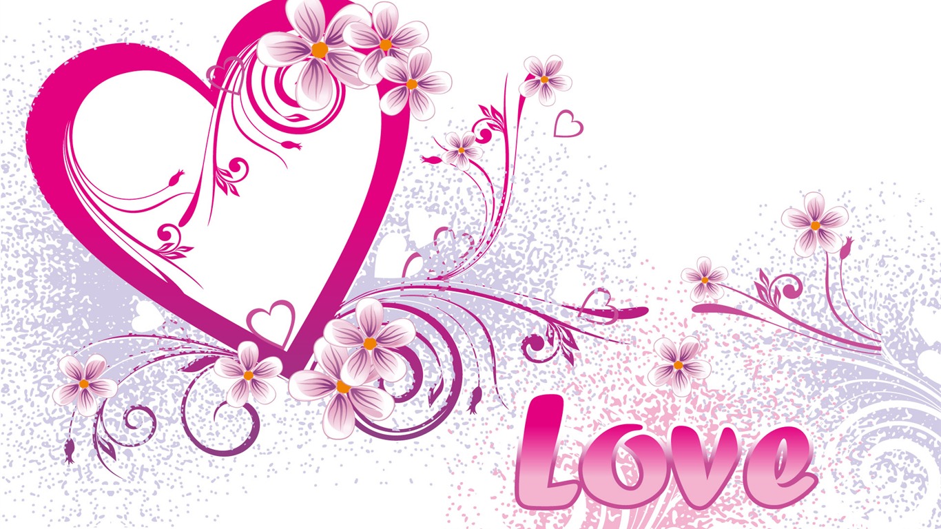 Valentinstag Love Theme Wallpaper #26 - 1366x768