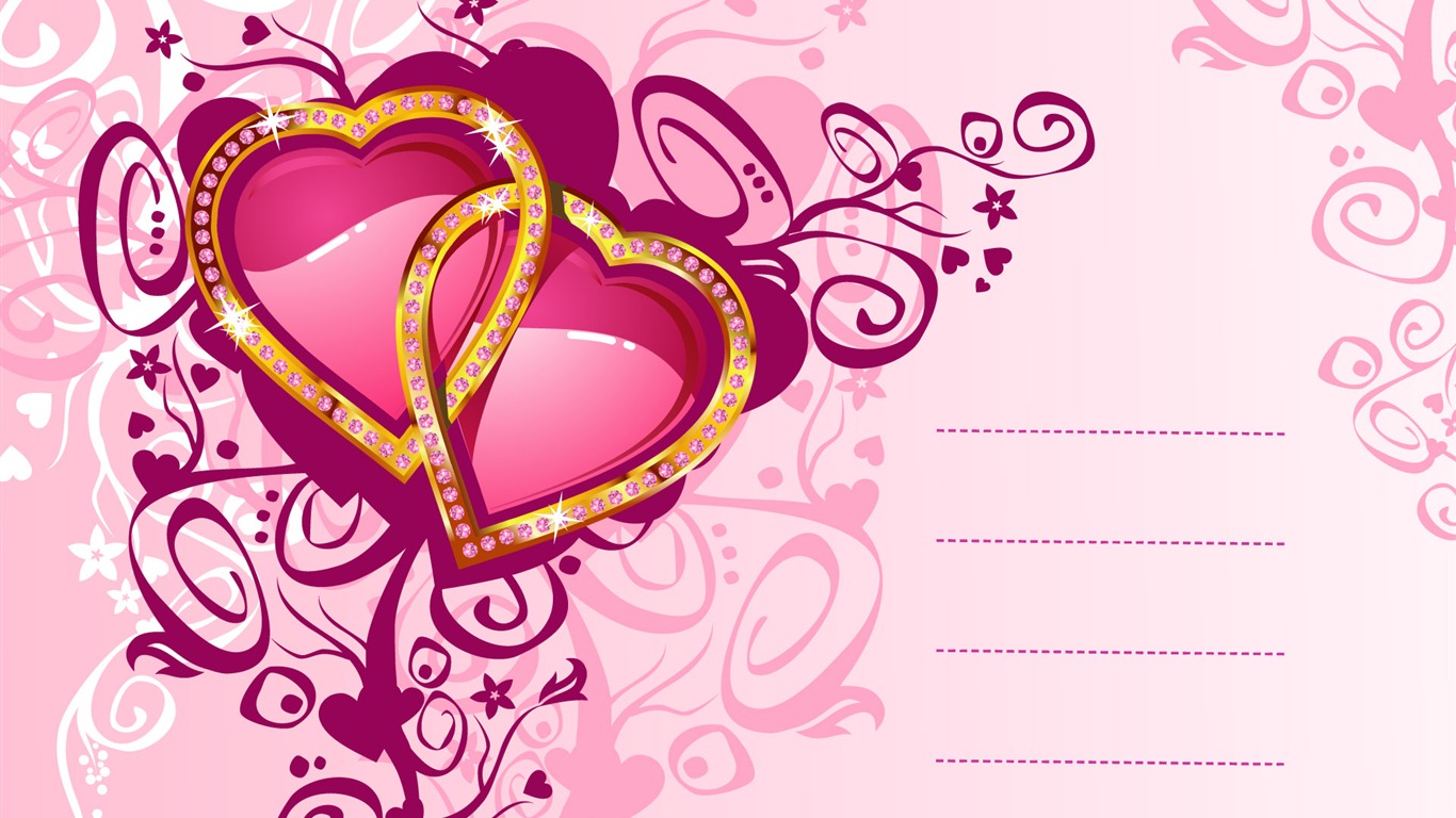 Fondos de pantalla del Día de San Valentín Love Theme #31 - 1366x768