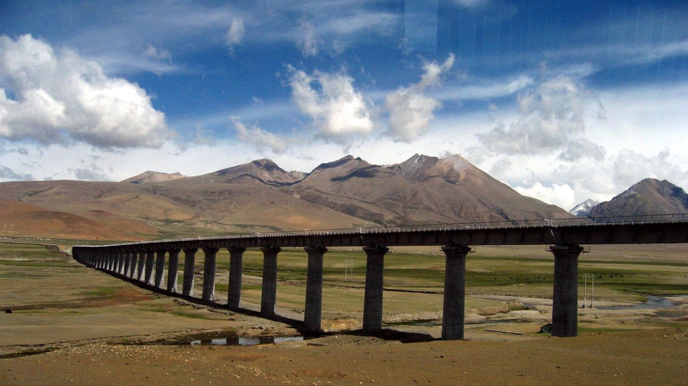 Tibet Landschaft Tapeten Alben #5 - 1366x768
