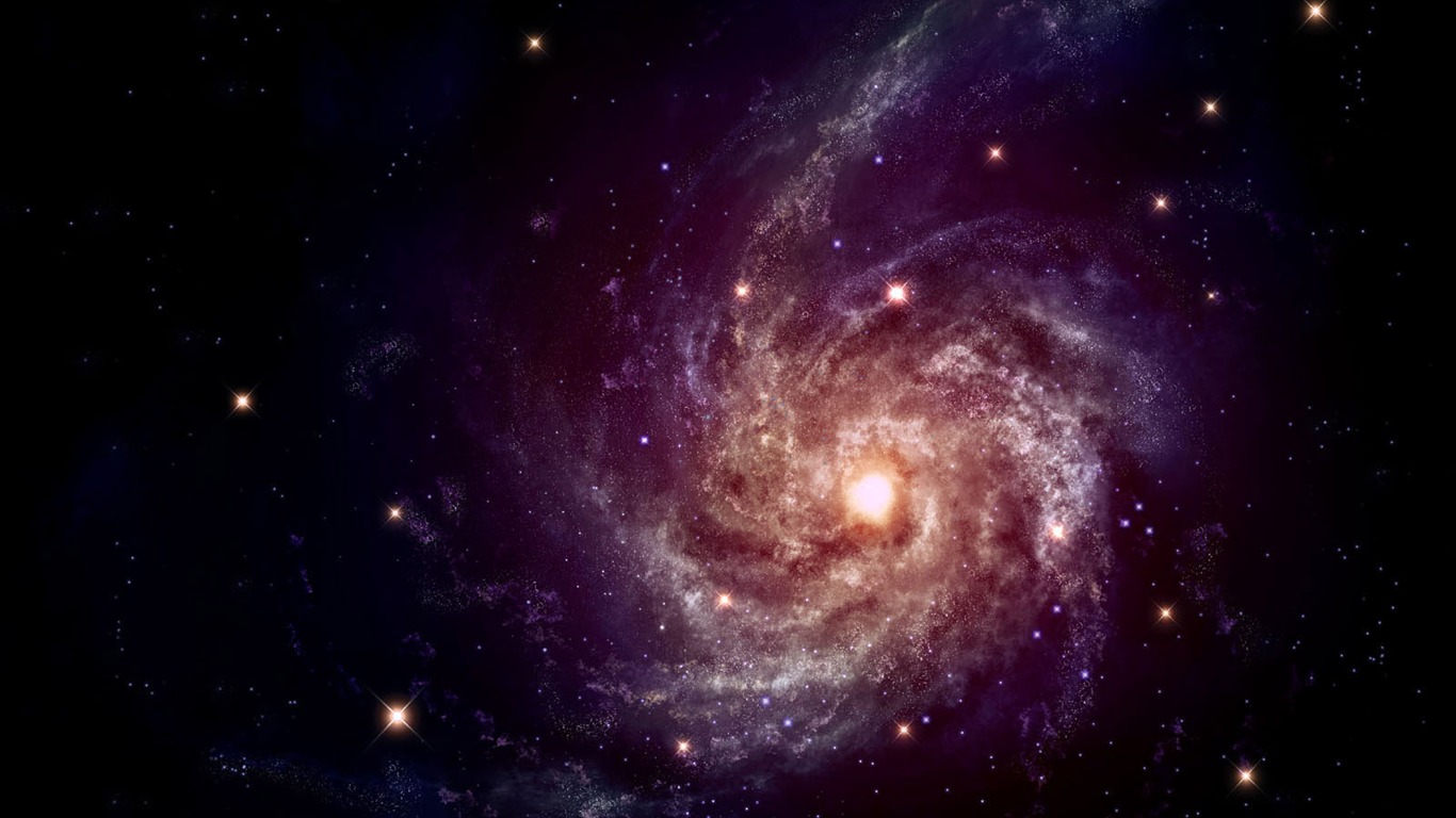 무한한 우주, 아름다운 별 배경 화면 #24 - 1366x768