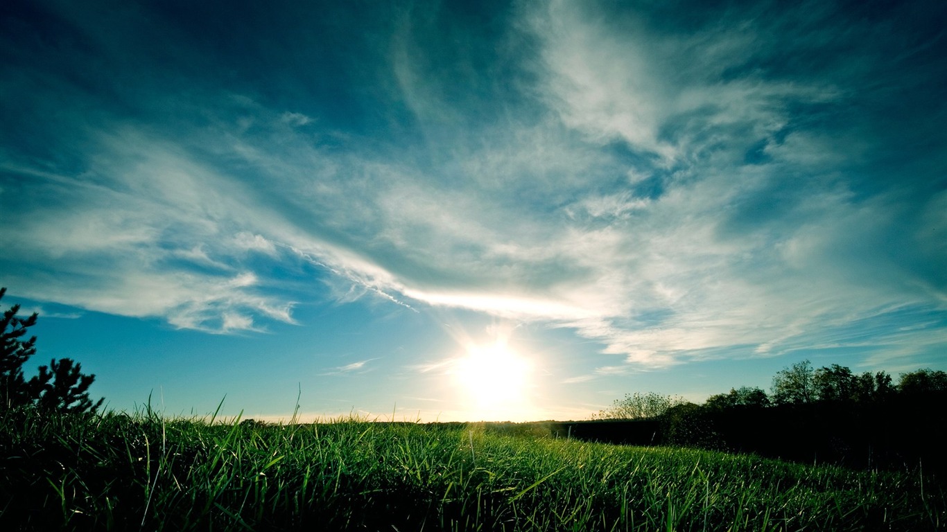 Con el ritmo de fondo de pantalla paisajes naturales #10 - 1366x768