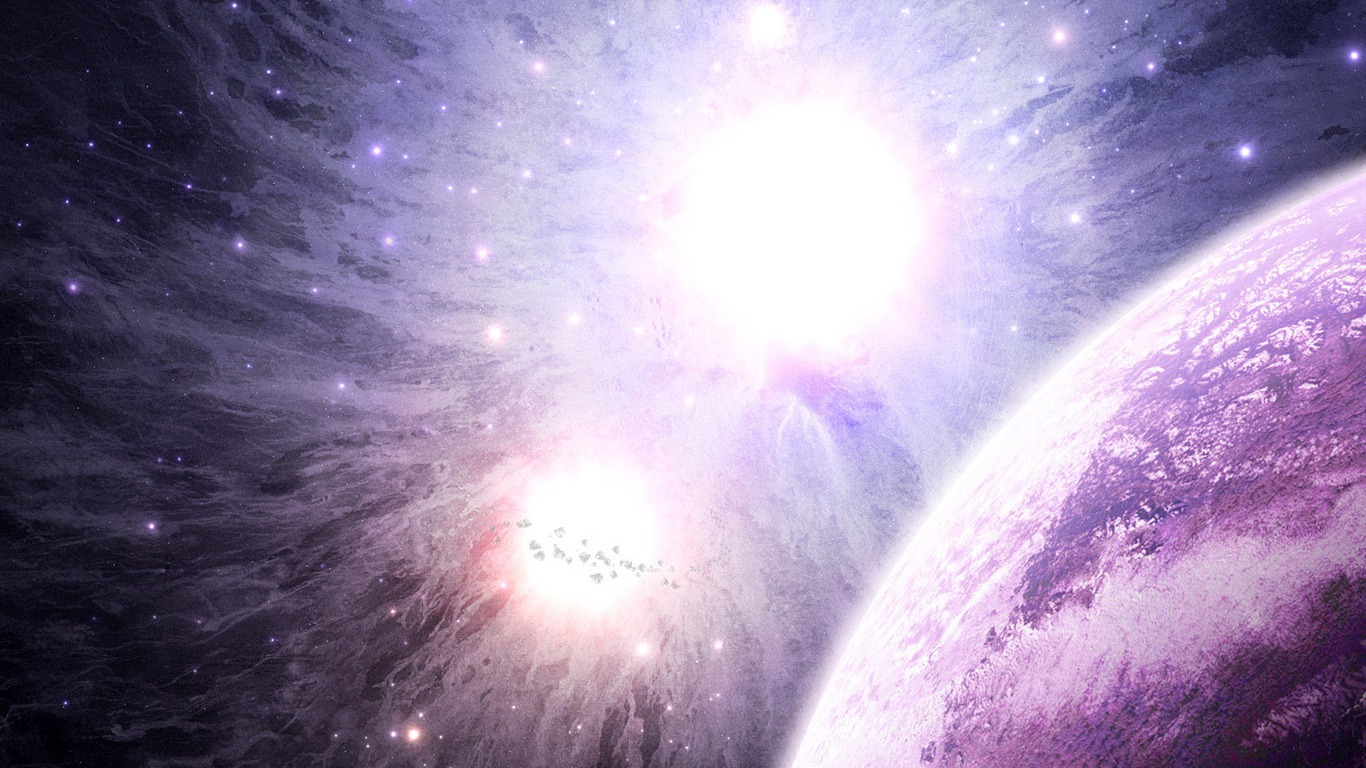 Unendlichen Universums, das schöne Star Wallpaper #6 - 1366x768