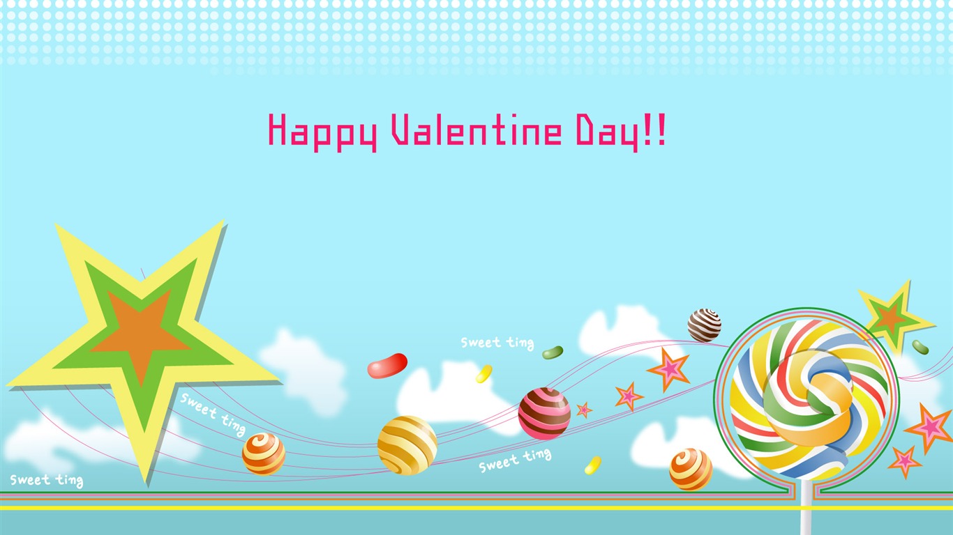 Valentinstag Love Theme Wallpaper (3) #8 - 1366x768