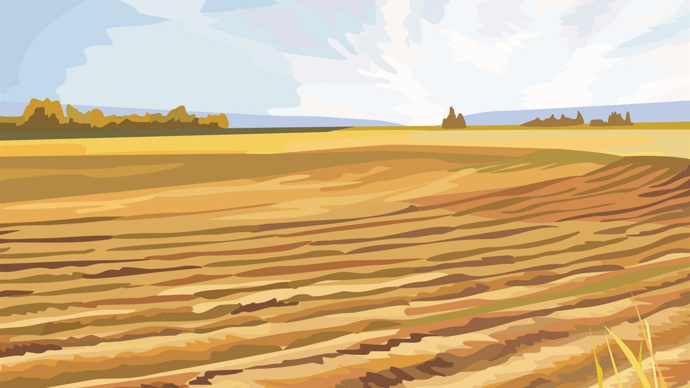 Fonds d'écran paysages Vector (1) #15 - 1366x768