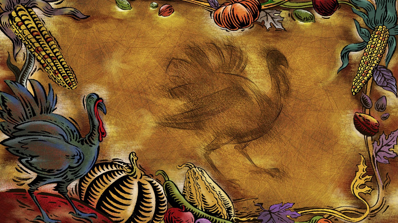 Thanksgiving theme wallpaper (3) #20 - 1366x768
