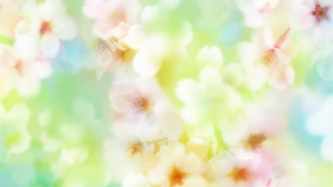 Fantasy CG Hintergrund Flower Wallpapers #20 - 1366x768