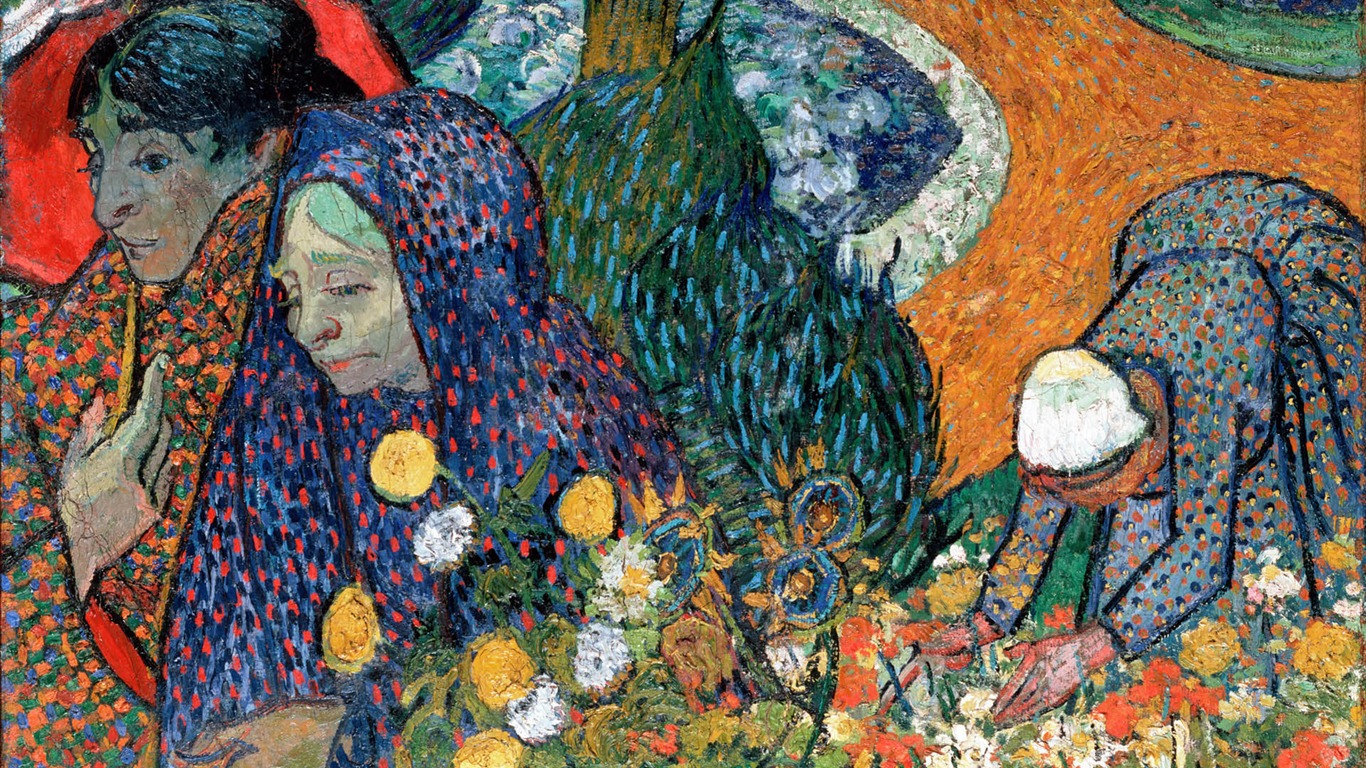 Vincent Van Gogh malování tapety (1) #4 - 1366x768