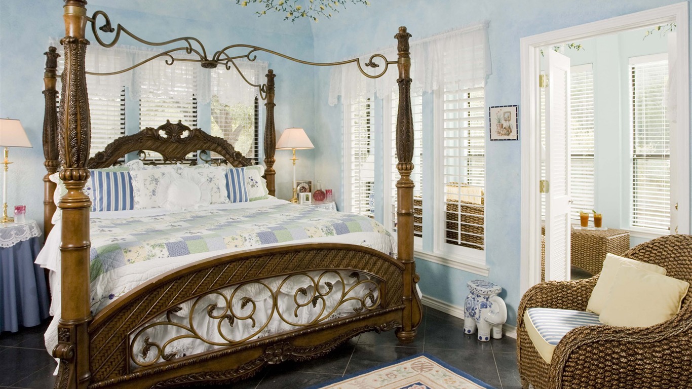 Bedroom Photo Wallpaper (4) #3 - 1366x768