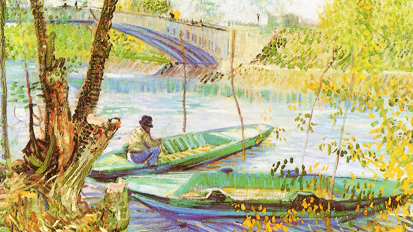 Vincent Van Gogh papier peint peinture (2) #3 - 1366x768