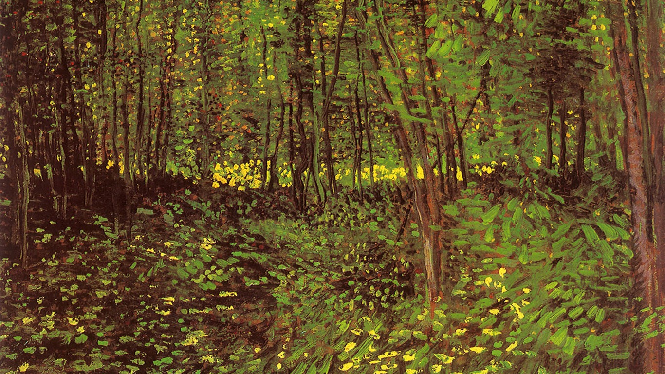 Vincent Van Gogh papier peint peinture (2) #4 - 1366x768