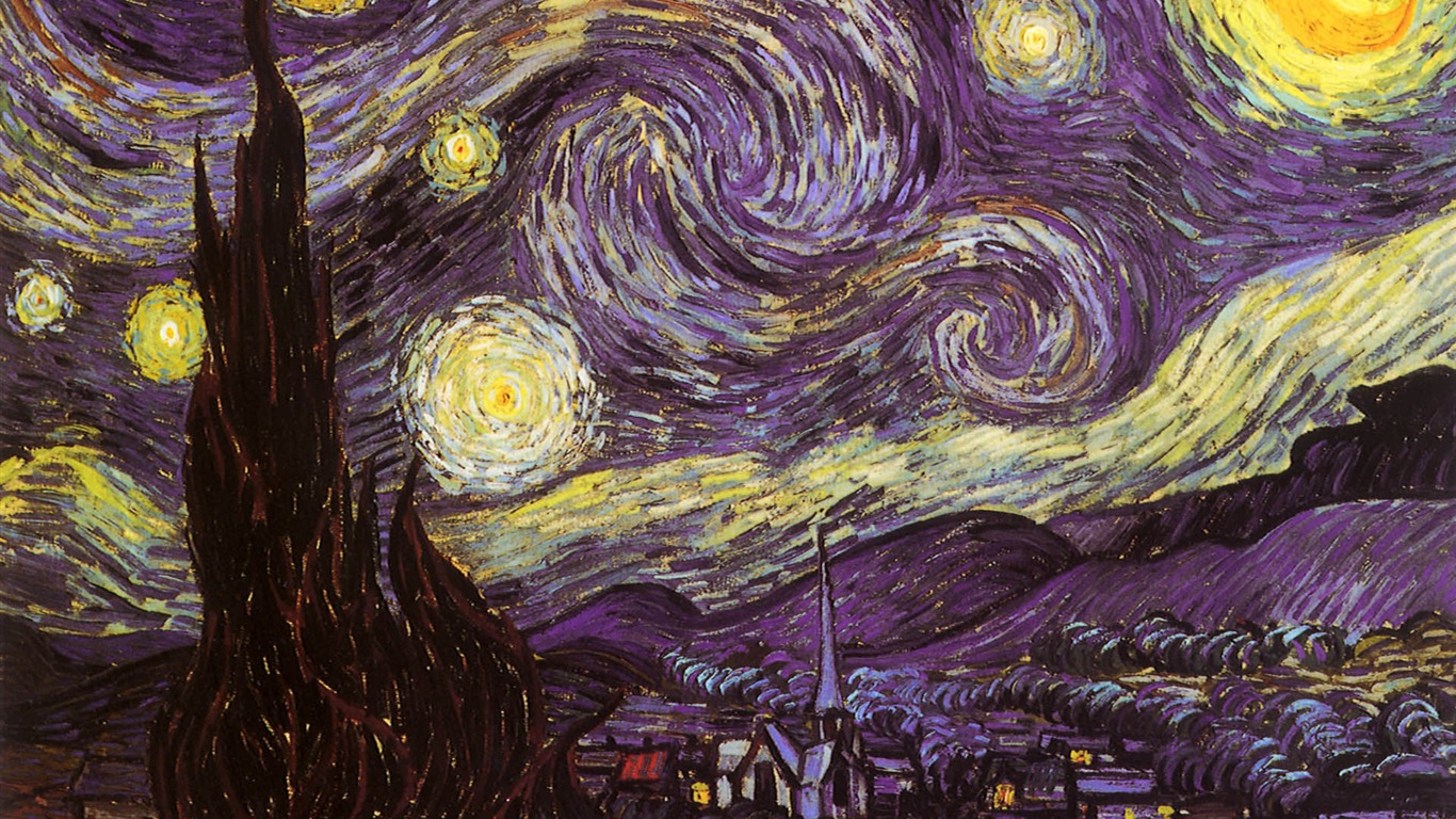Vincent Van Gogh fondos de escritorio de la pintura (2) #11 - 1366x768