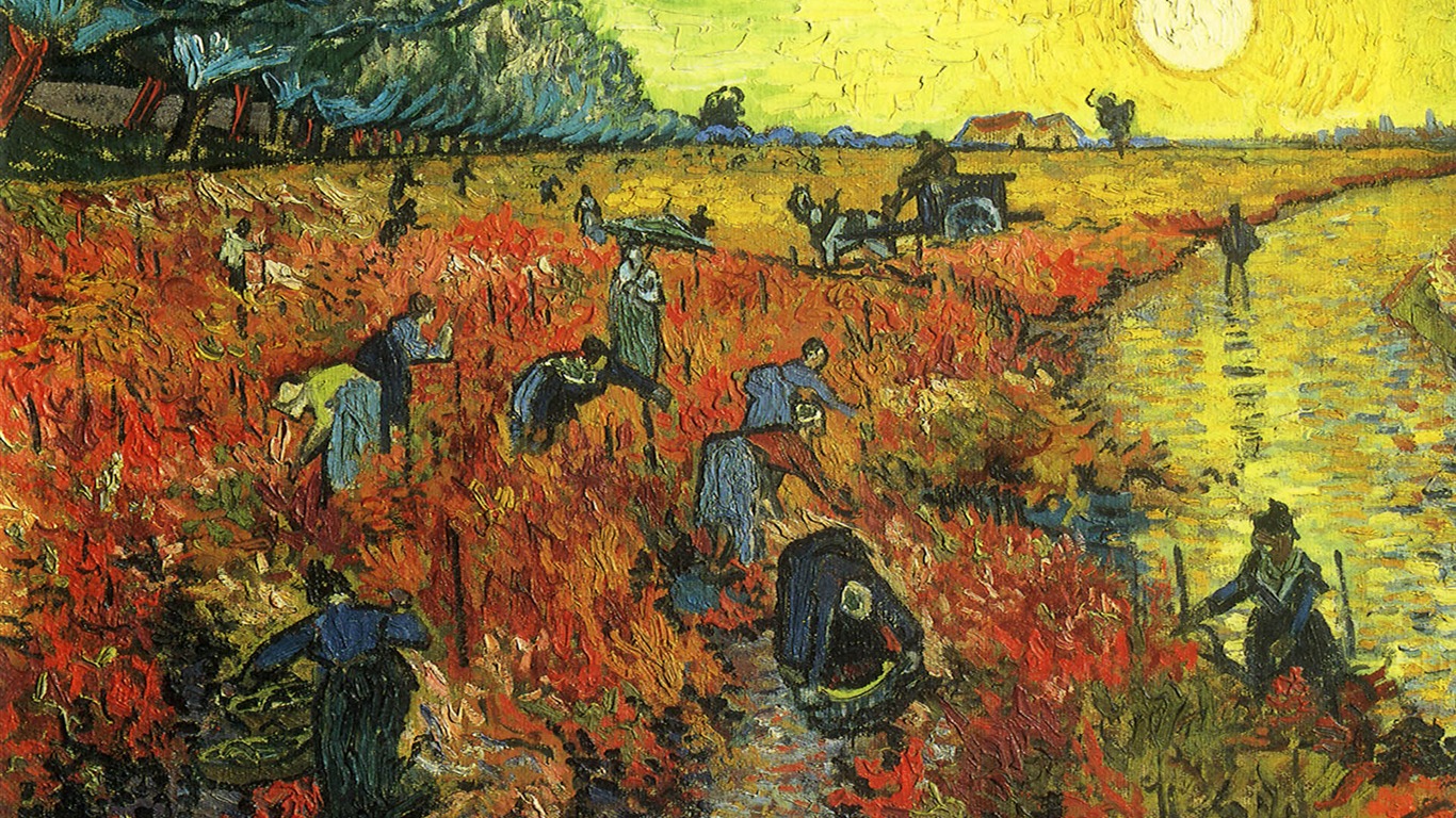 Vincent Van Gogh fondos de escritorio de la pintura (2) #12 - 1366x768