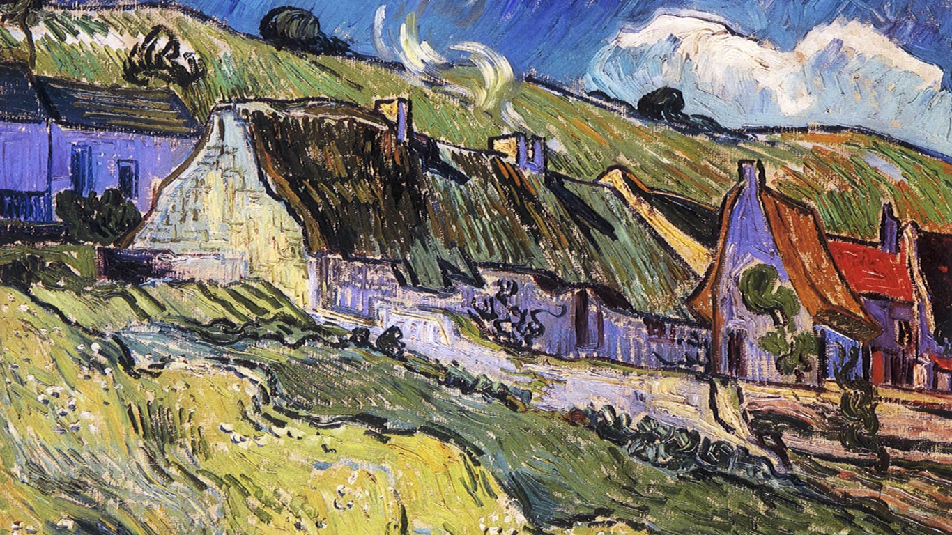 Vincent Van Gogh fondos de escritorio de la pintura (2) #18 - 1366x768