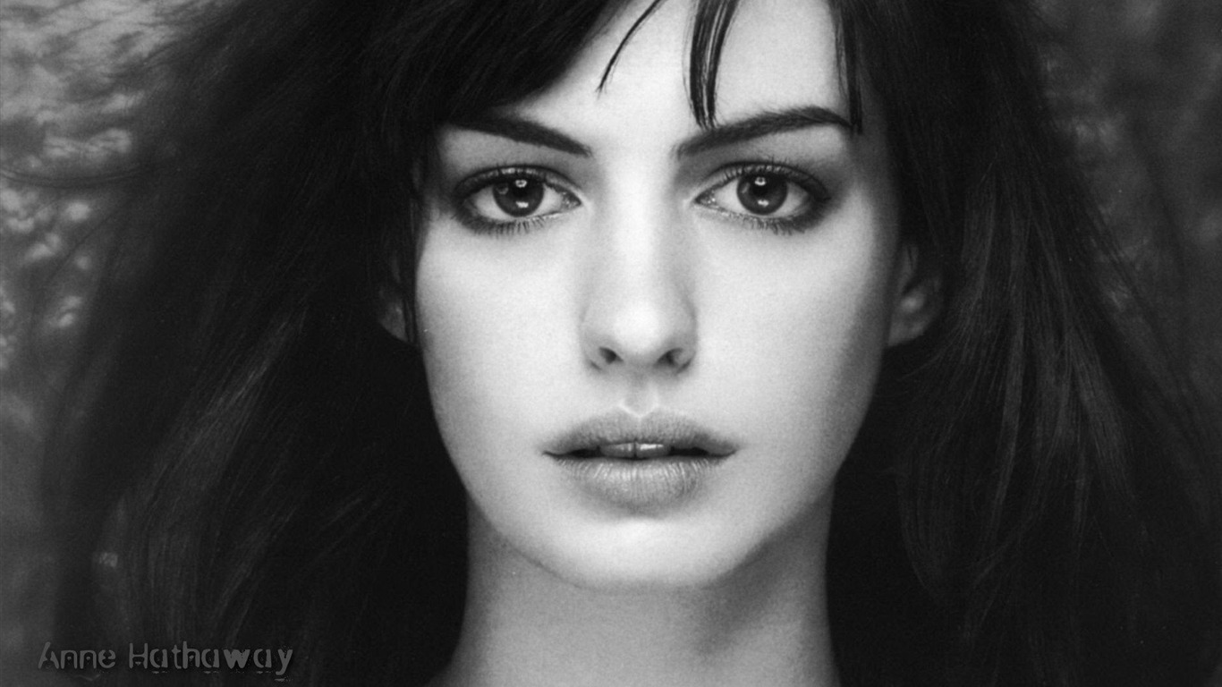 Anne Hathaway 安妮·海瑟薇 美女壁纸15 - 1366x768