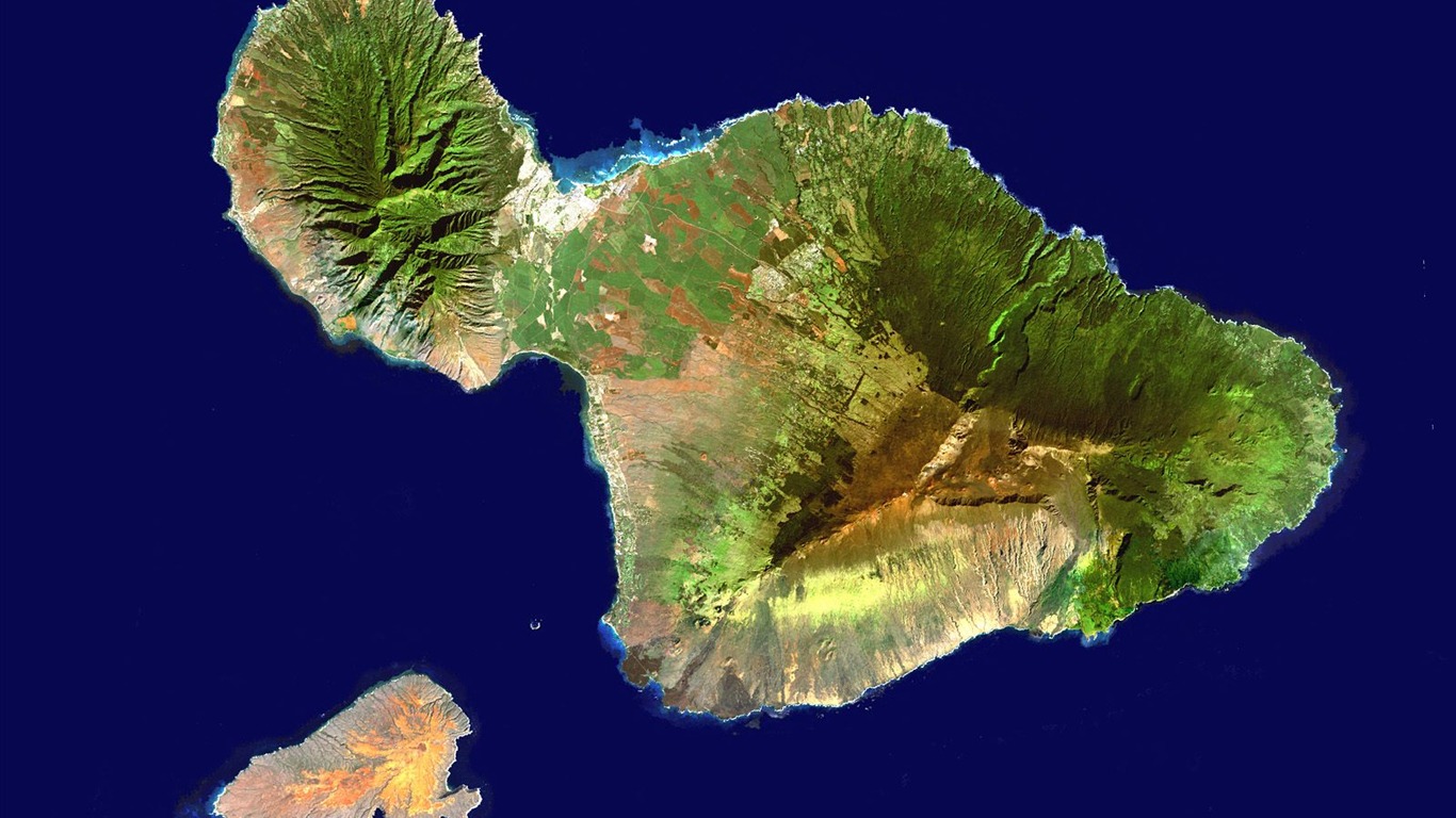 Гавайские острова из космоса