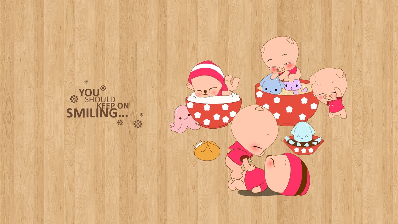 Picasso Love & Flying Pig Wallpaper #9 - 1366x768