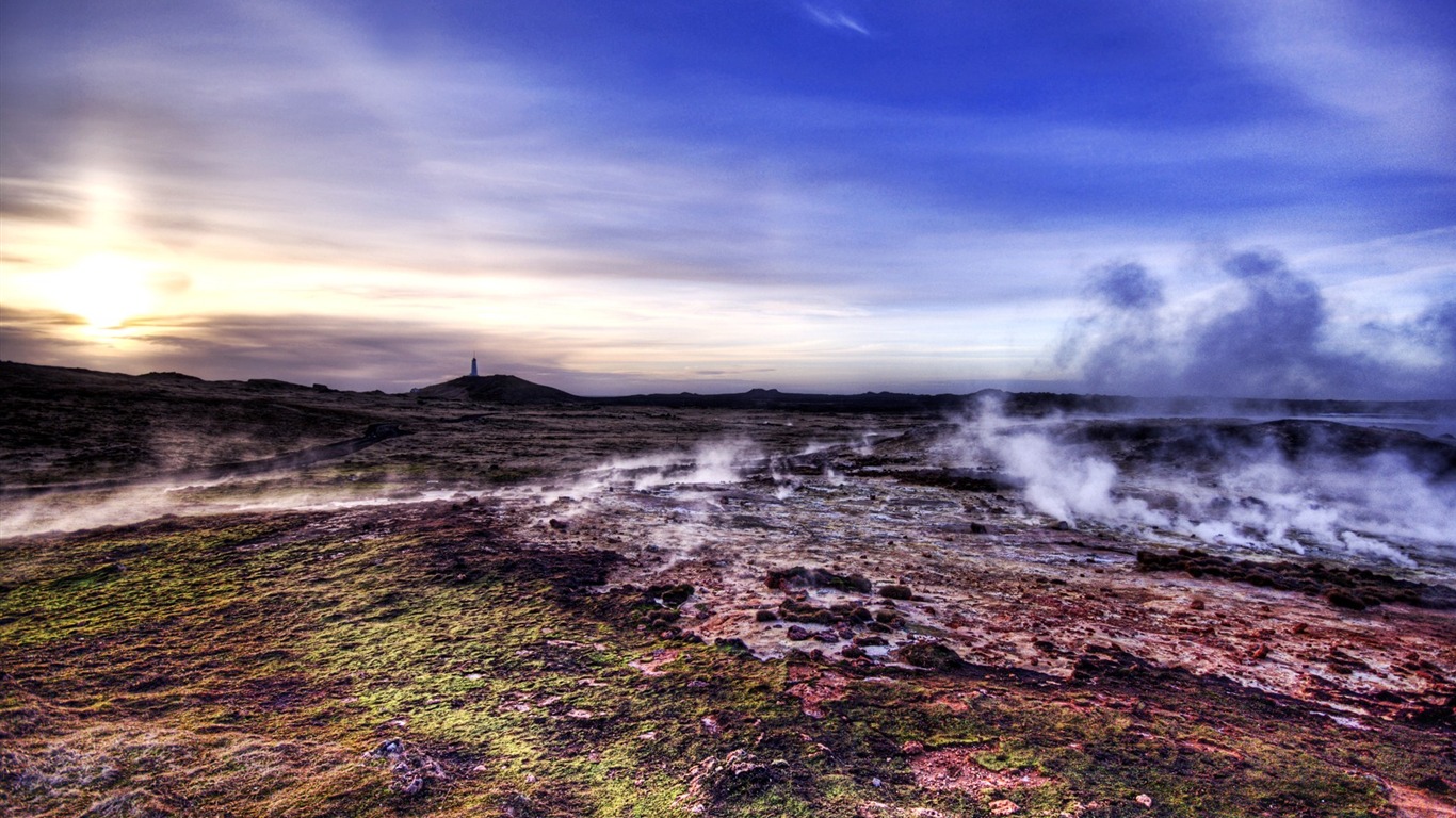 아이슬란드어 풍경의 HD 월페이퍼 (2) #4 - 1366x768