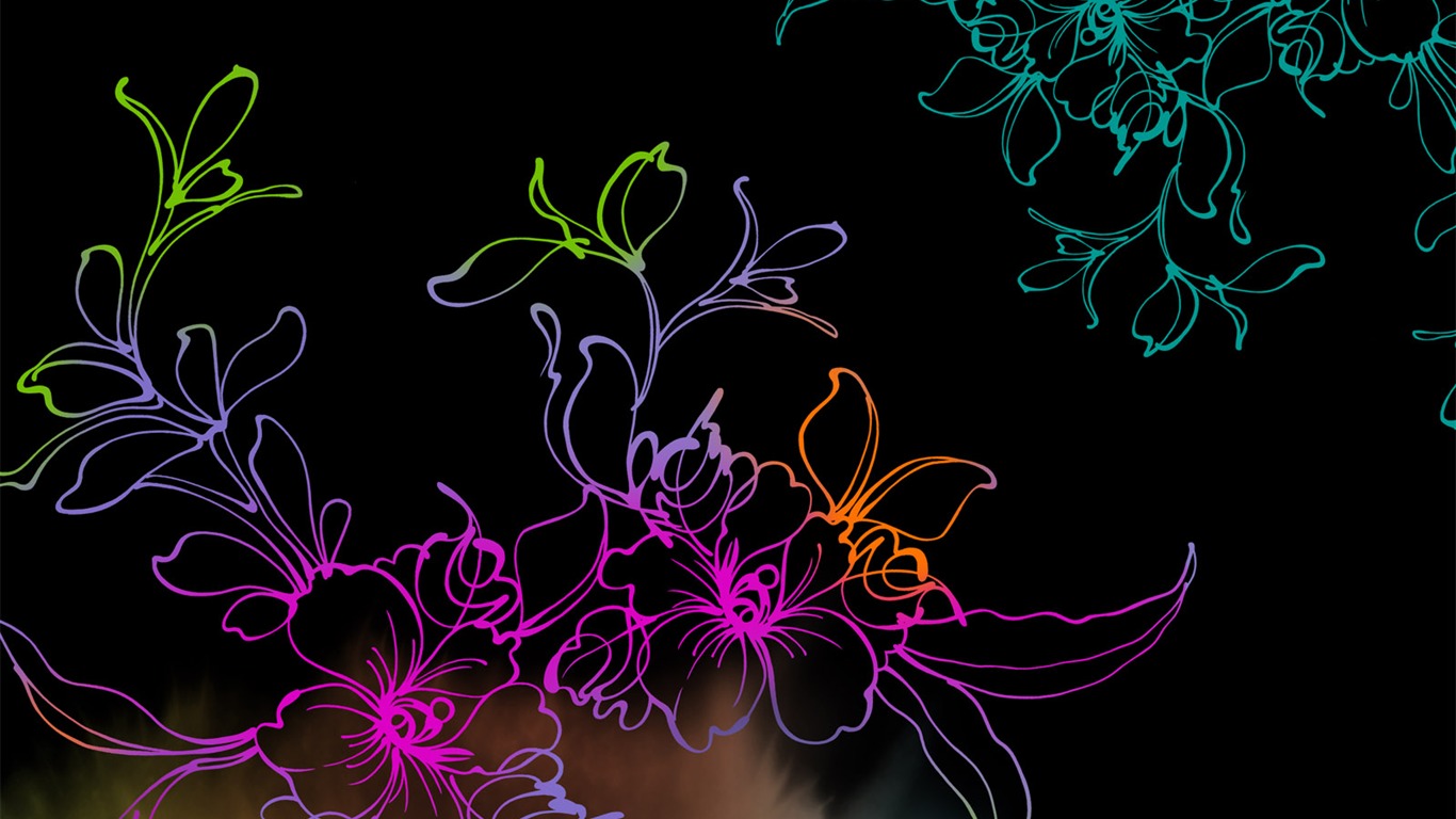 Synthetic Flower Wallpapers (1) #7 - 1366x768