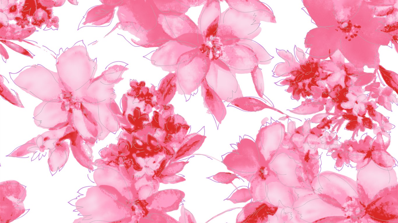 Syntetické Květinové Tapety na plochu (1) #9 - 1366x768