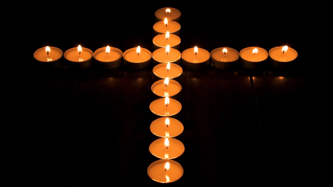 svíčkami tapetu (2) #7 - 1366x768