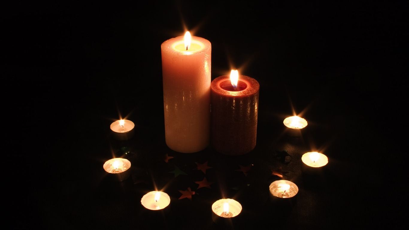 Candlelit wallpaper (3) #19 - 1366x768