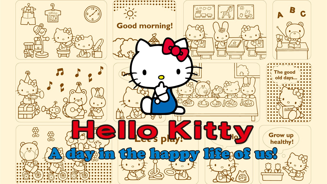 Fond d'écran HelloKitty (1) #17 - 1366x768