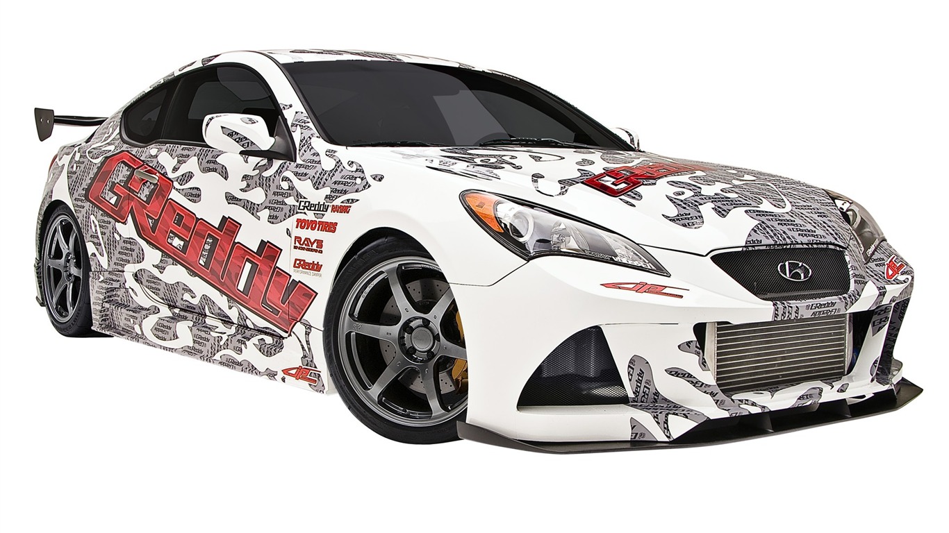 Personalized painted car wallpaper #2 - 1366x768