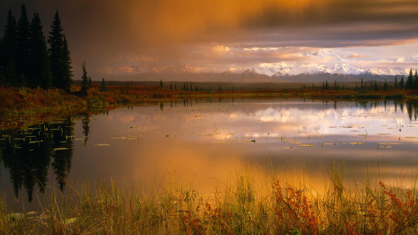 Fondos de escritorio de paisajes de Alaska (2) #5 - 1366x768